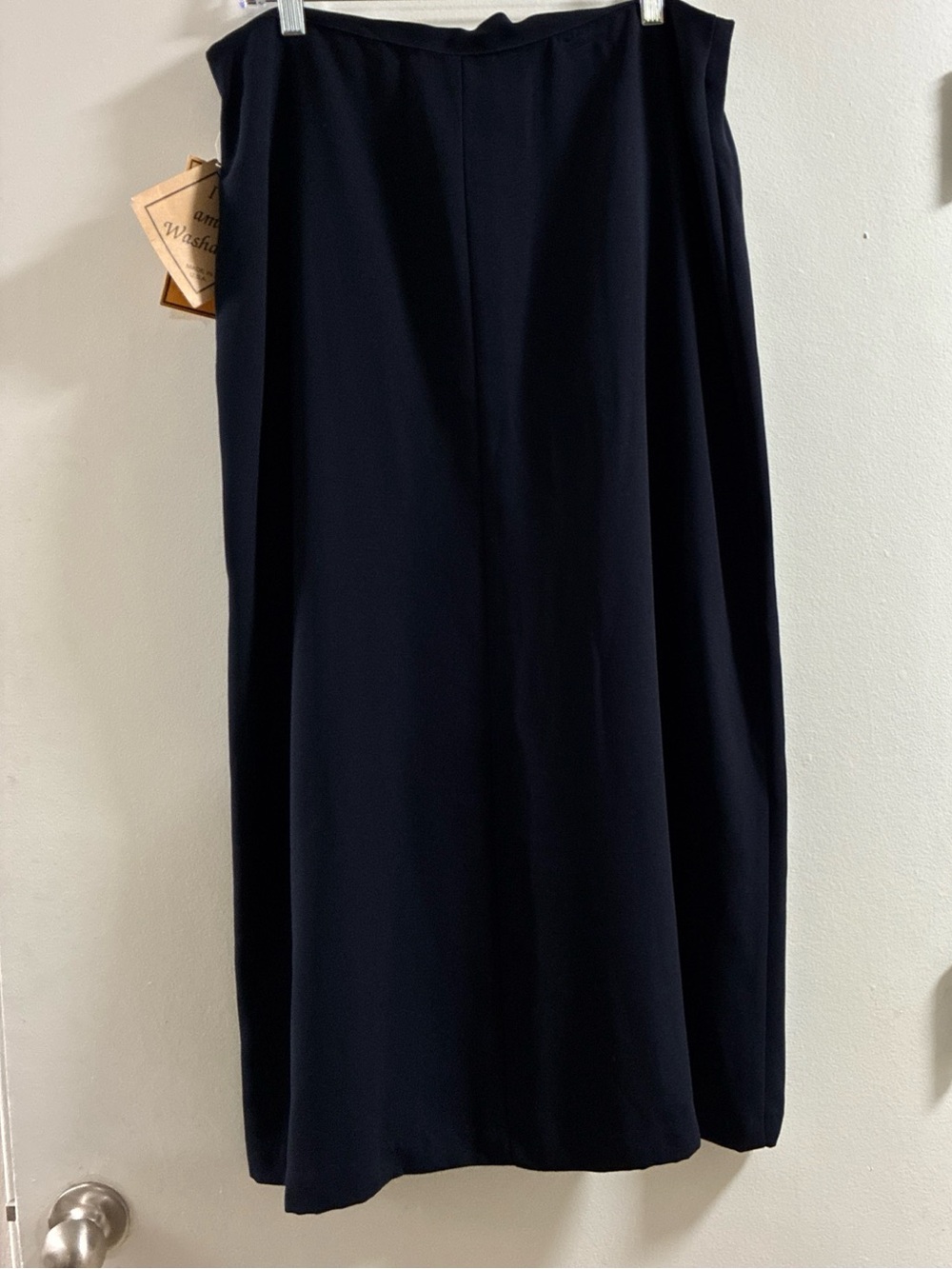 Melissa Lawrence Black Button-Front Midi Skirt - Picture 3 of 7